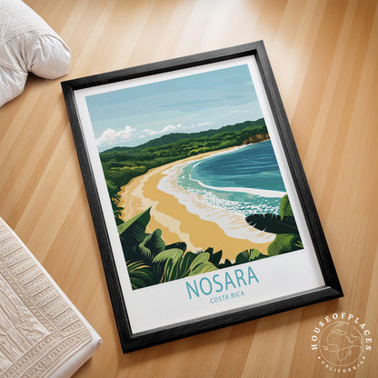 Nosara Travel Poster – Costa Rica Wall Art Print