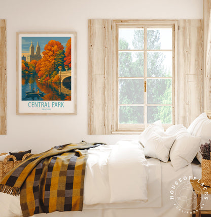 Central Park NYC travel poster – view 7