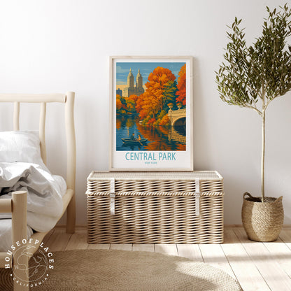 Central Park NYC travel poster – view 3