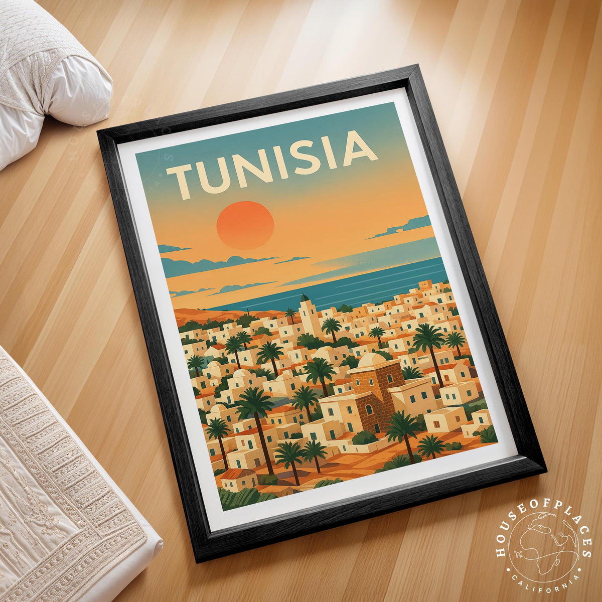 Tunisia North Africa travel poster – view 2