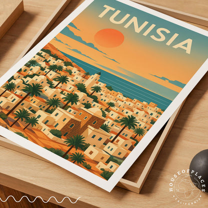 Tunisia North Africa travel poster – view 4