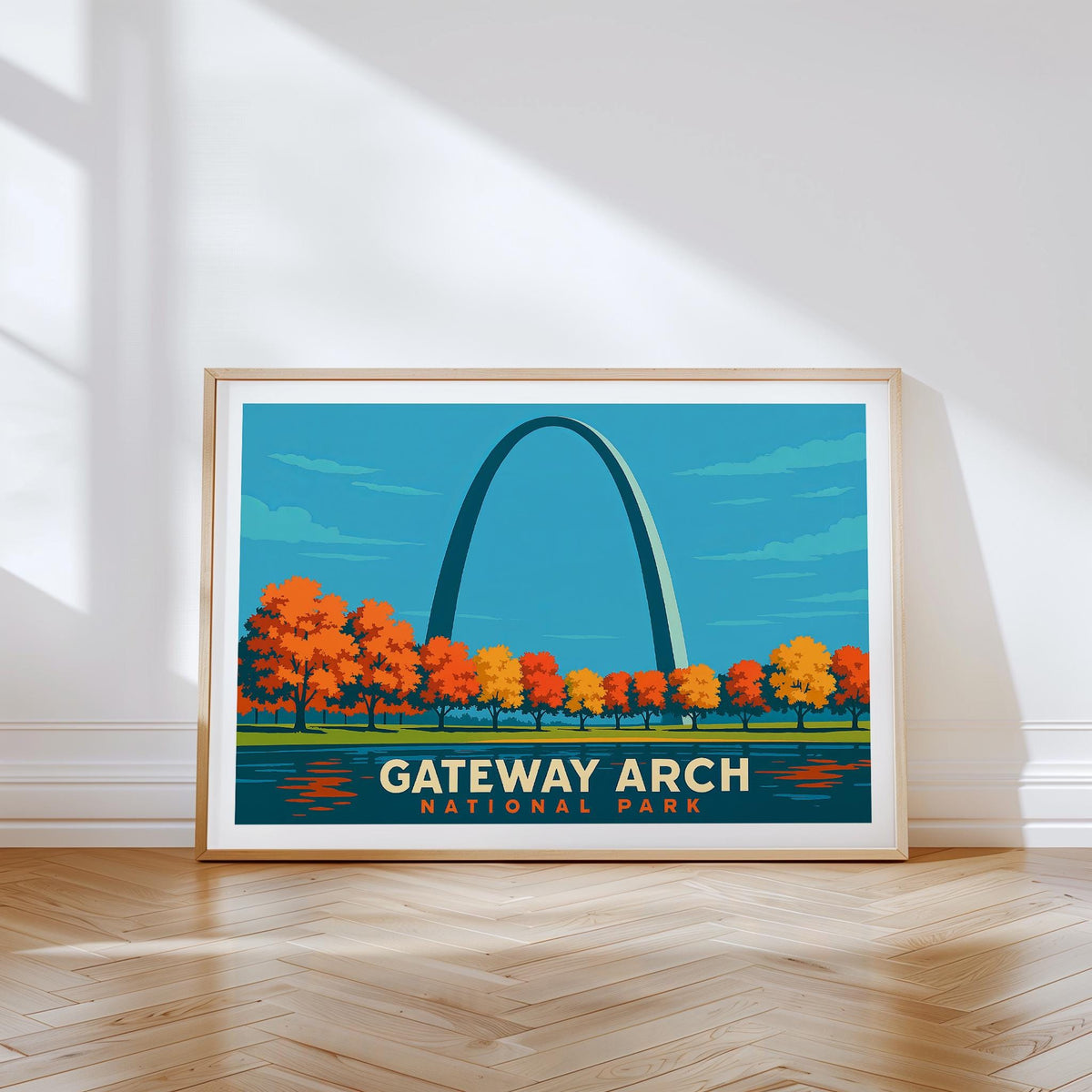 Gateway Arch Travel Poster – National Park Wall Art Print