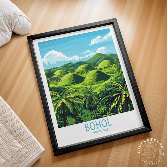 Bohol Travel Poster – Philippines Wall Art Print