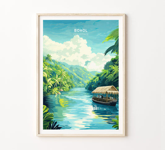 Bohol Travel Poster – Philippines Wall Art Print