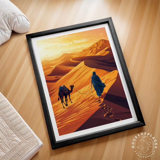 Sahara Desert travel poster – view 2