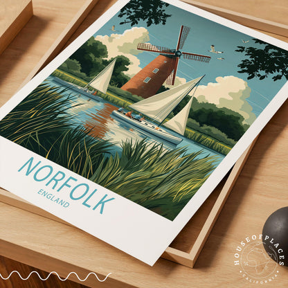 Norfolk travel poster – view 4