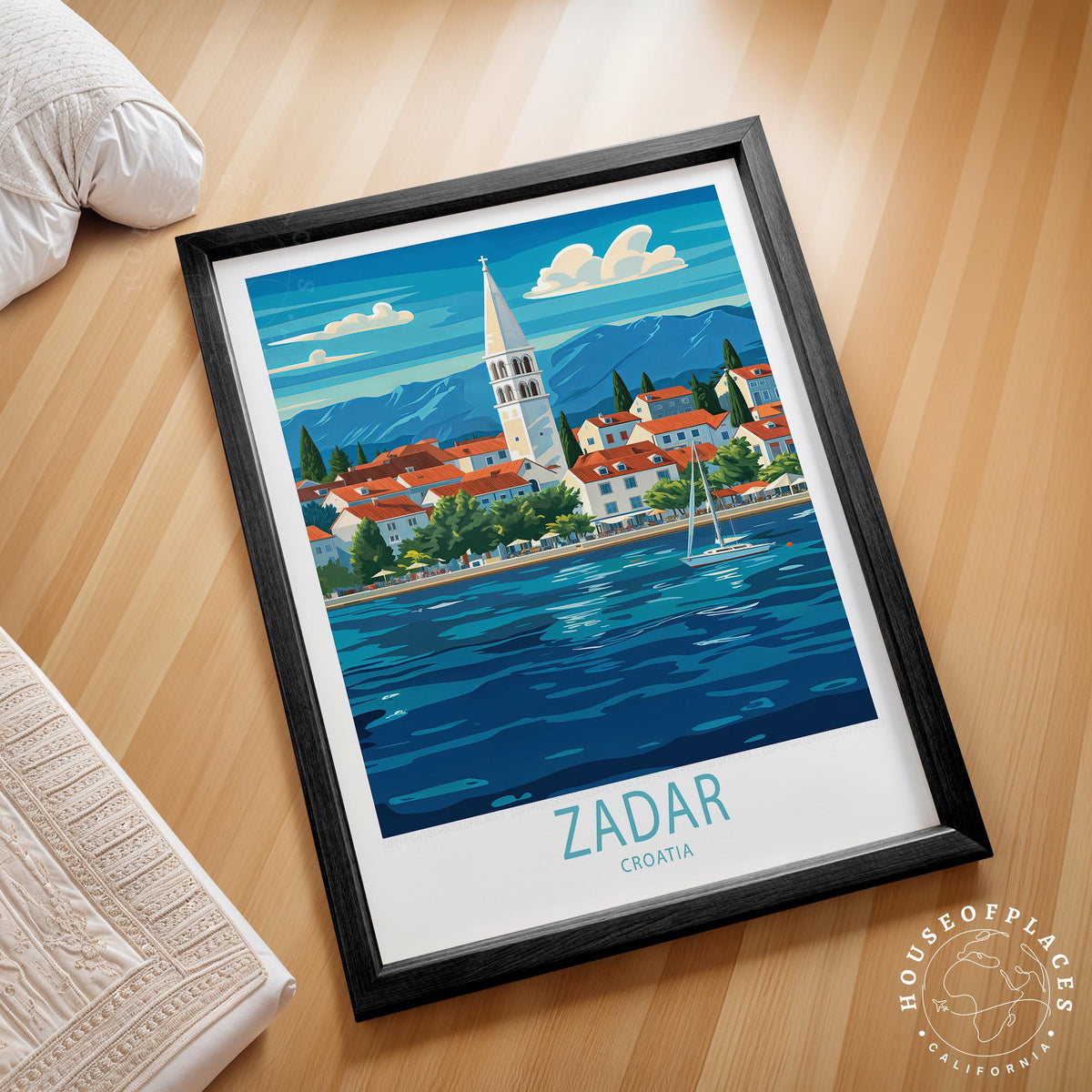 Zadar travel poster – view 2