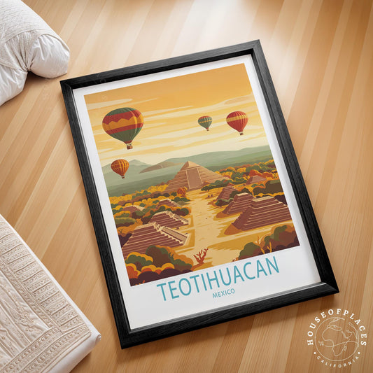 Teotihuacan travel poster – view 2