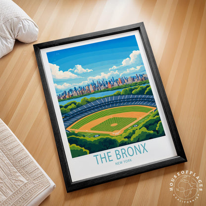 The Bronx Travel Poster – New York Wall Art Print