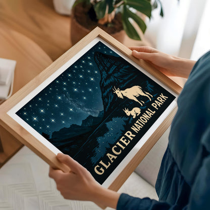 Glacier National Park travel poster – view 5