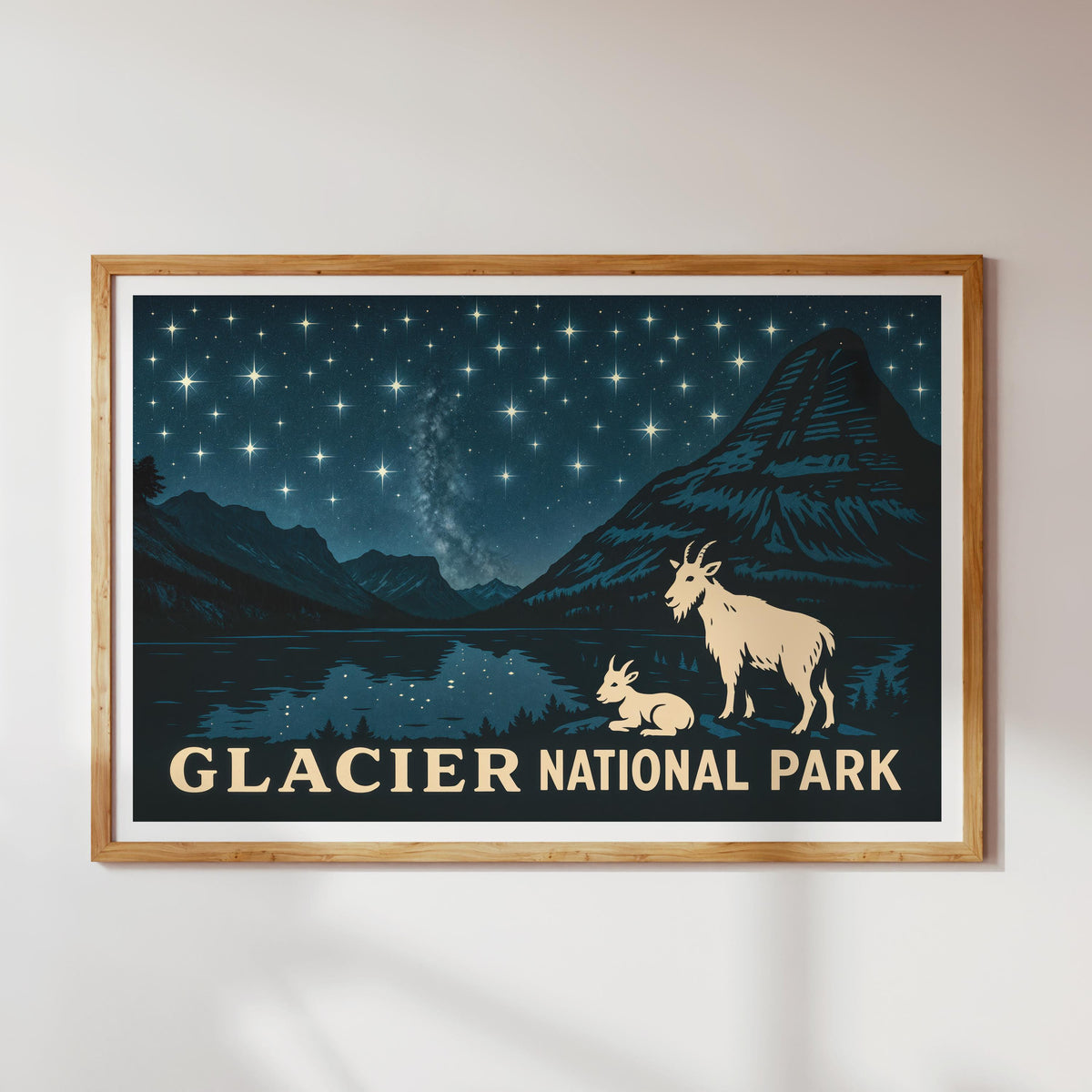 Glacier National Park travel poster – view 2