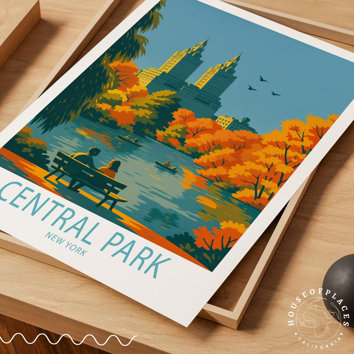 Central Park travel poster – view 4