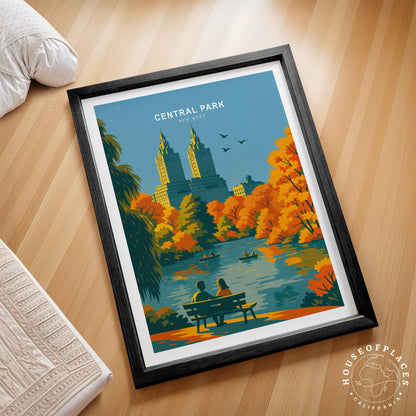 Central Park travel poster – view 2