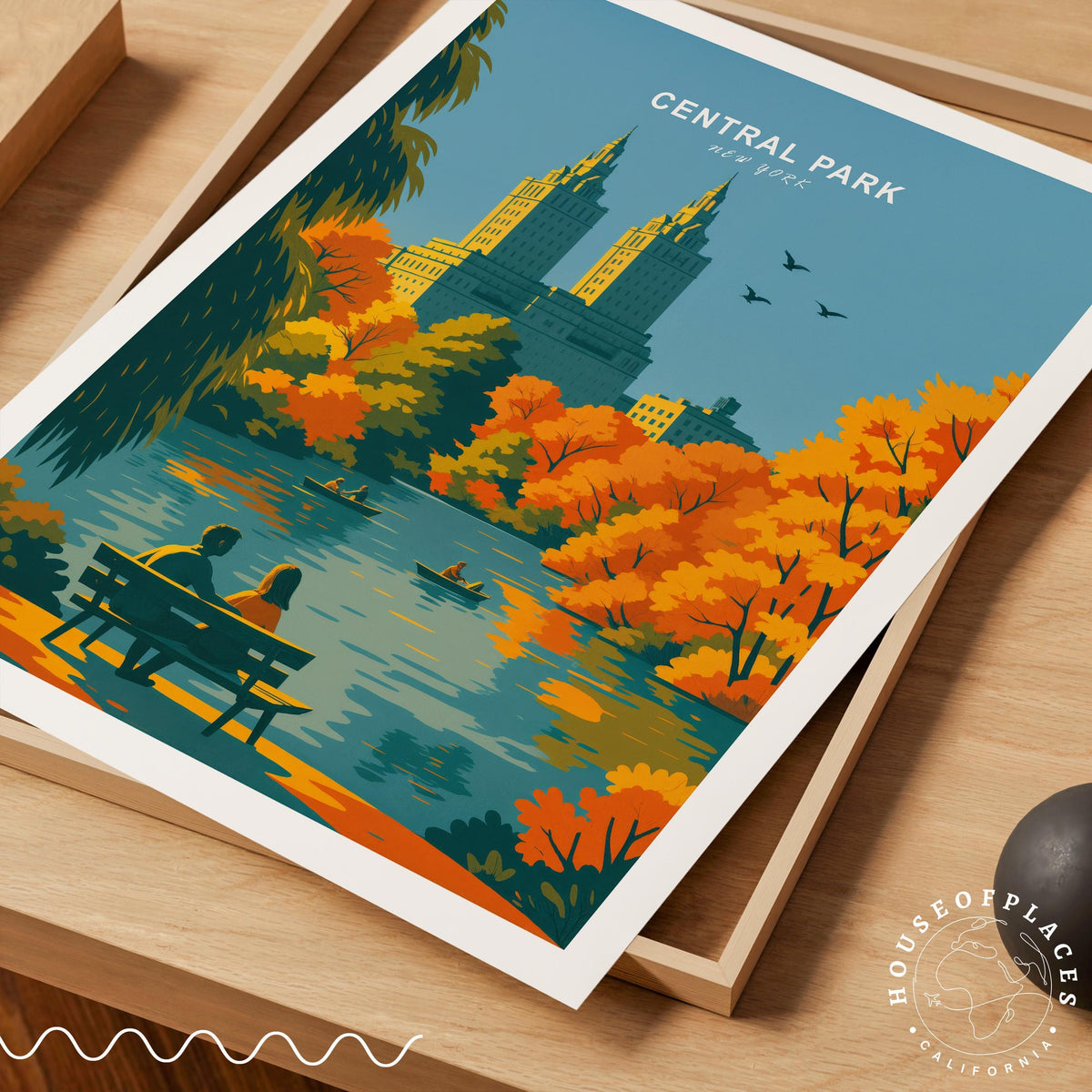 Central Park travel poster – view 4