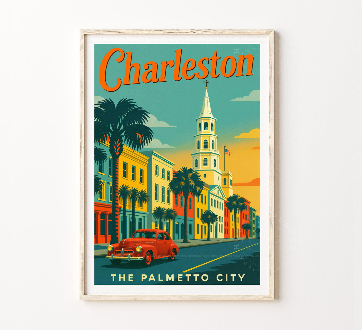 Charleston travel poster – view 2