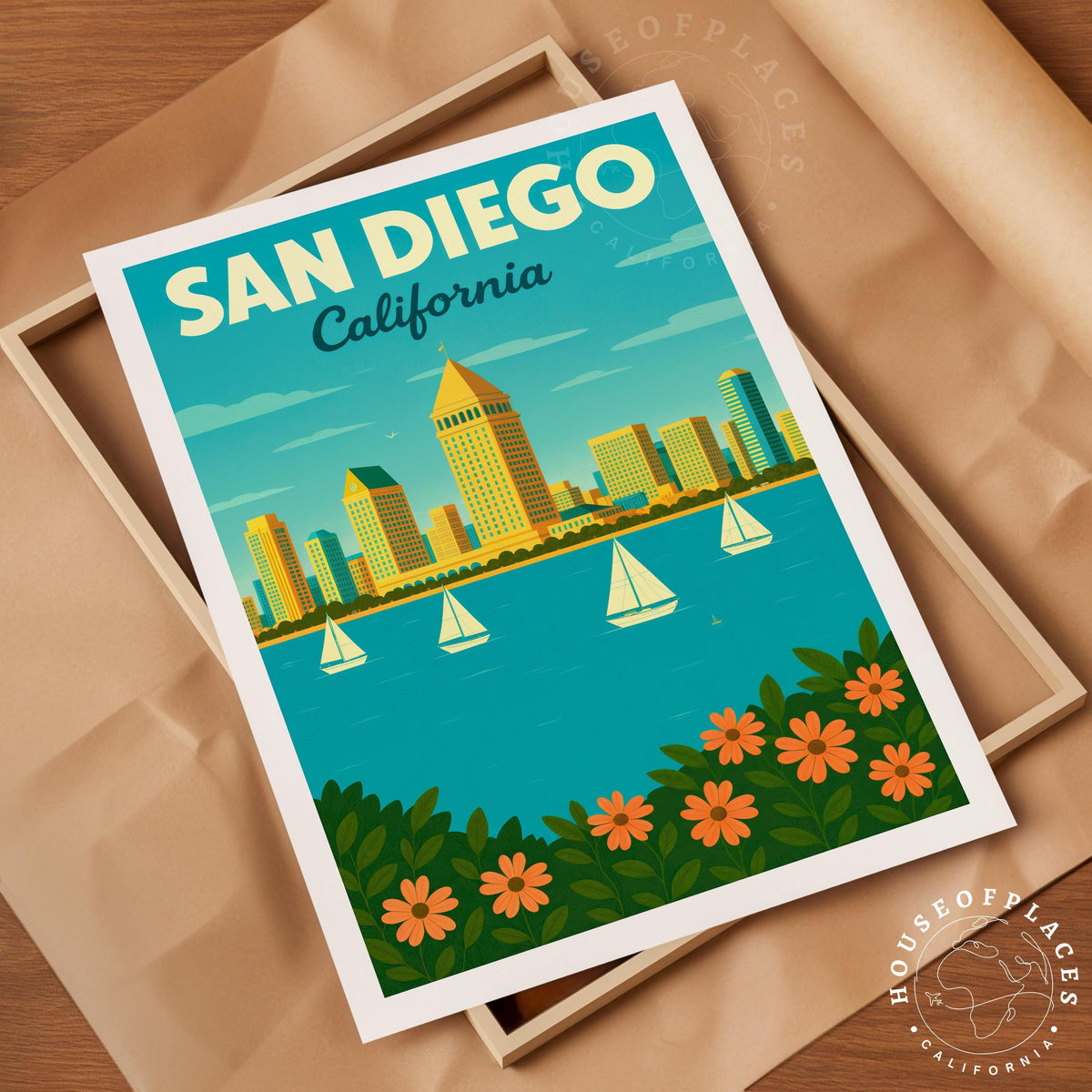 San Diego travel poster – view 10