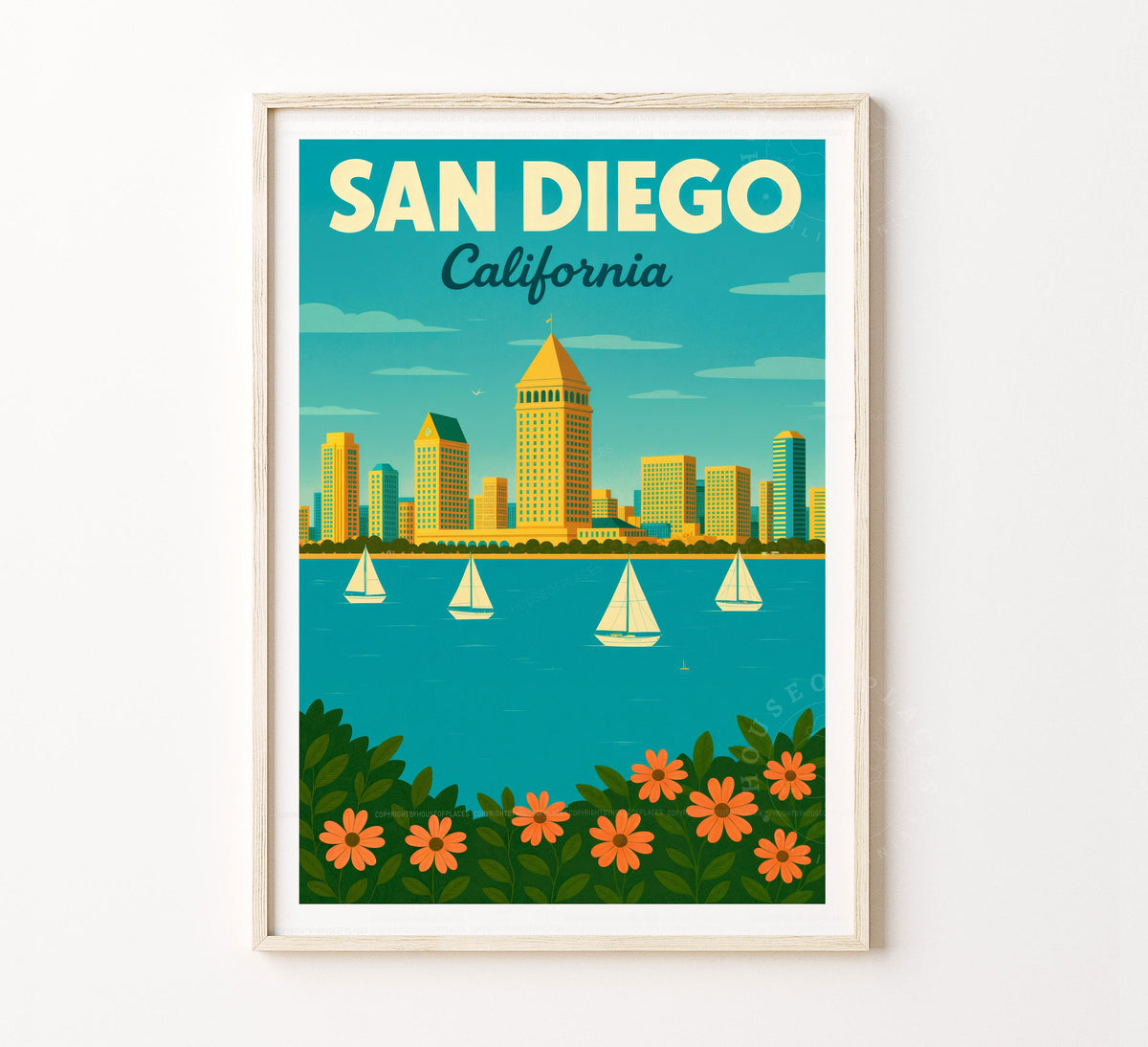 San Diego travel poster – view 2