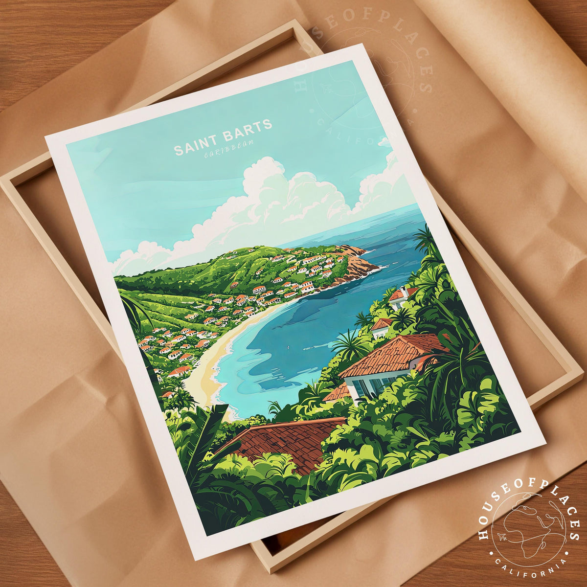 Saint Barts travel poster – view 10