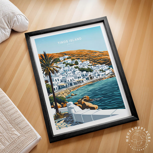Tinos Island travel poster – view 2