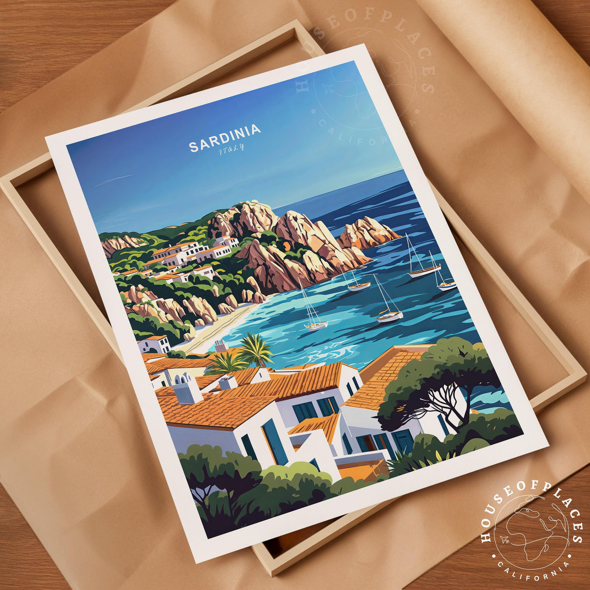 Sardinia travel poster – view 10