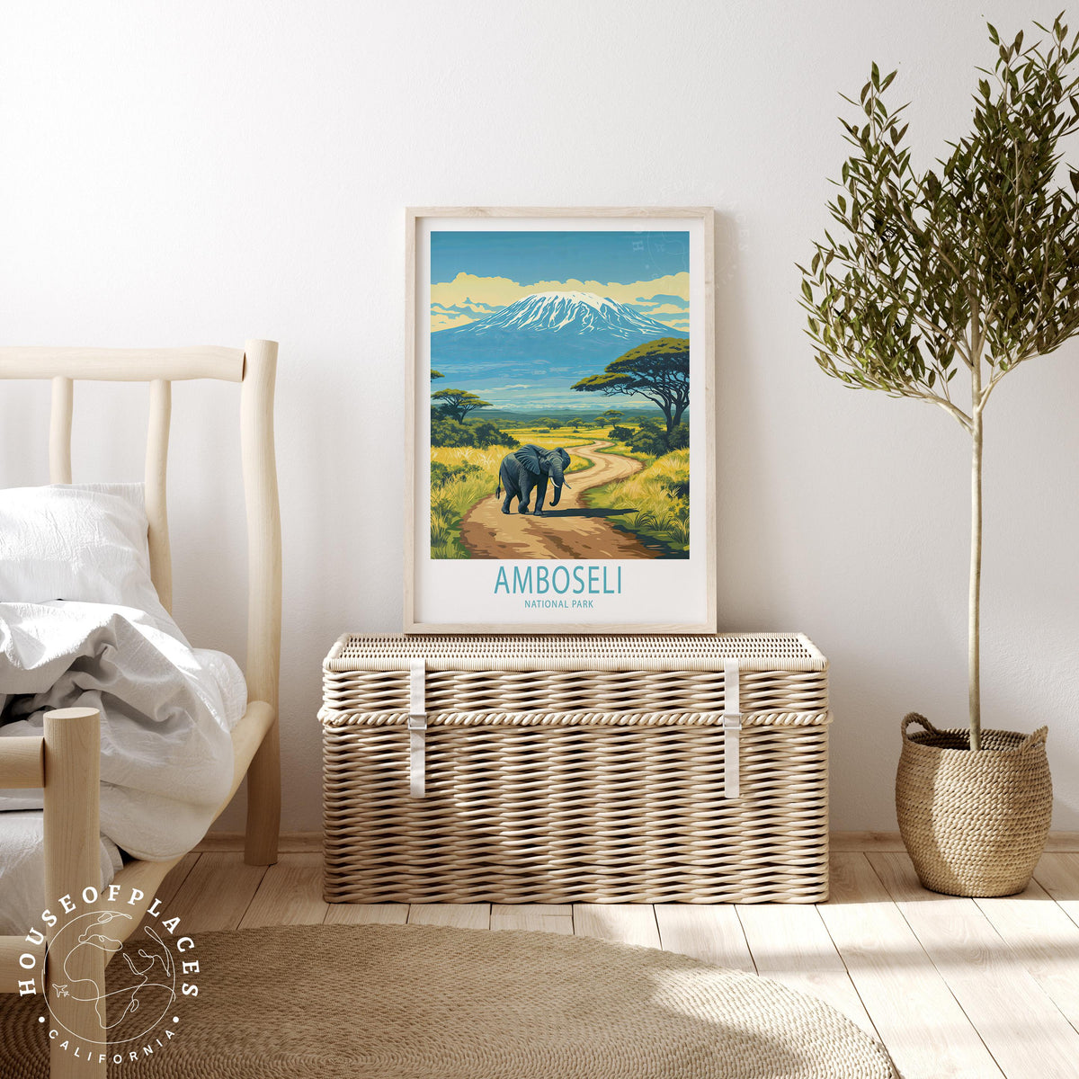 Amboseli National Park travel poster – view 3