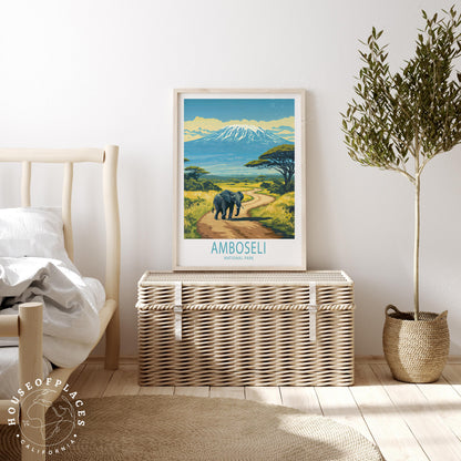 Amboseli National Park travel poster – view 3