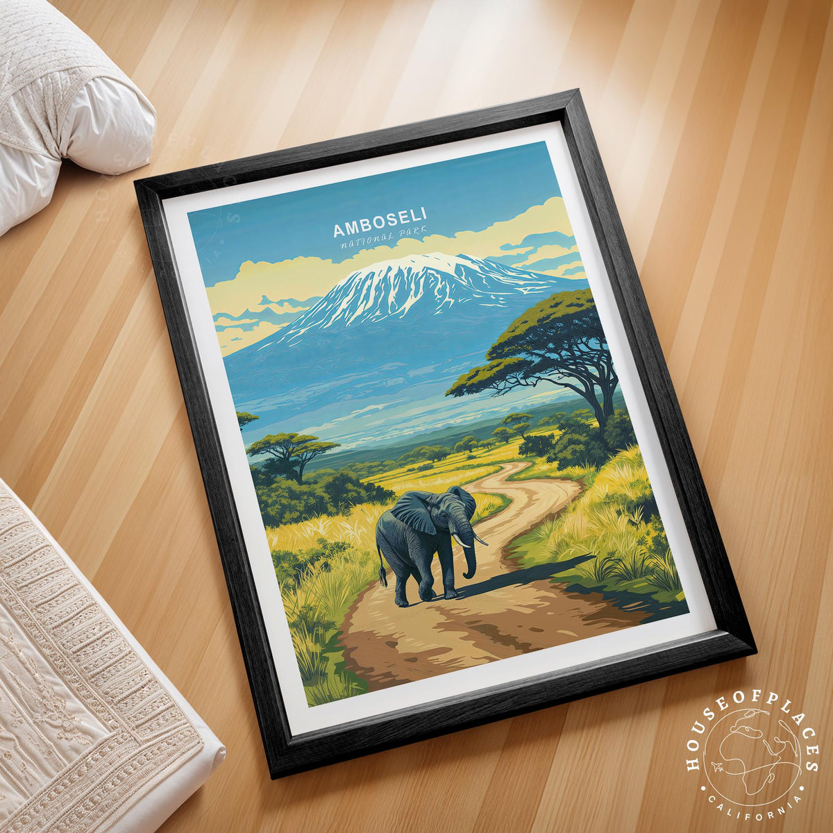 Amboseli National Park travel poster – view 2