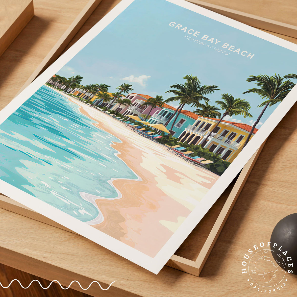 Grace Bay Beach Providenciales travel poster – view 4