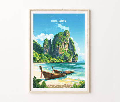Koh Lanta travel poster – view 2