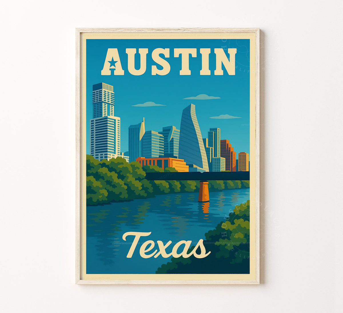 Austin travel poster – view 2