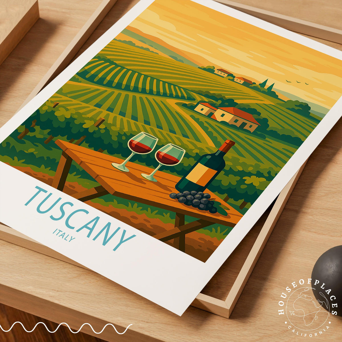 Tuscany travel poster – view 4
