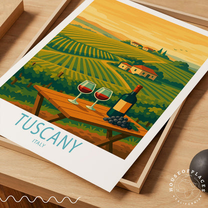 Tuscany travel poster – view 4