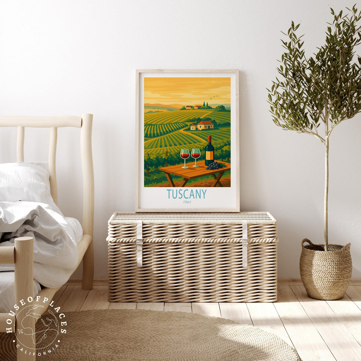 Tuscany travel poster – view 2