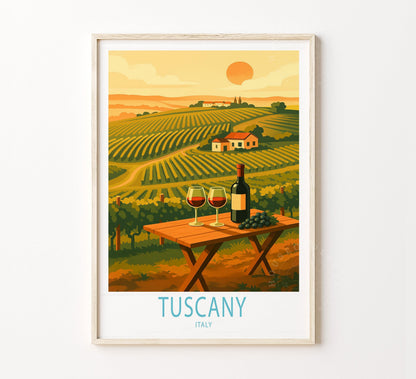 Tuscany travel poster – view 2