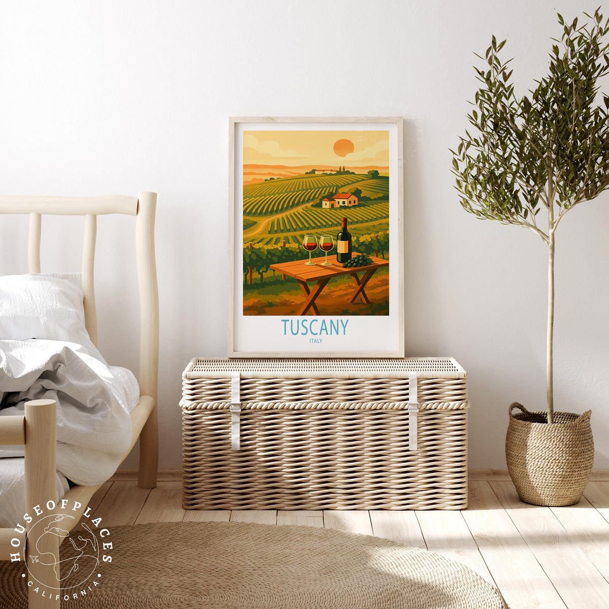 Tuscany travel poster – view 3