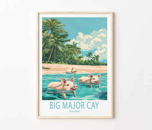 Big Major Cay travel poster – view 2