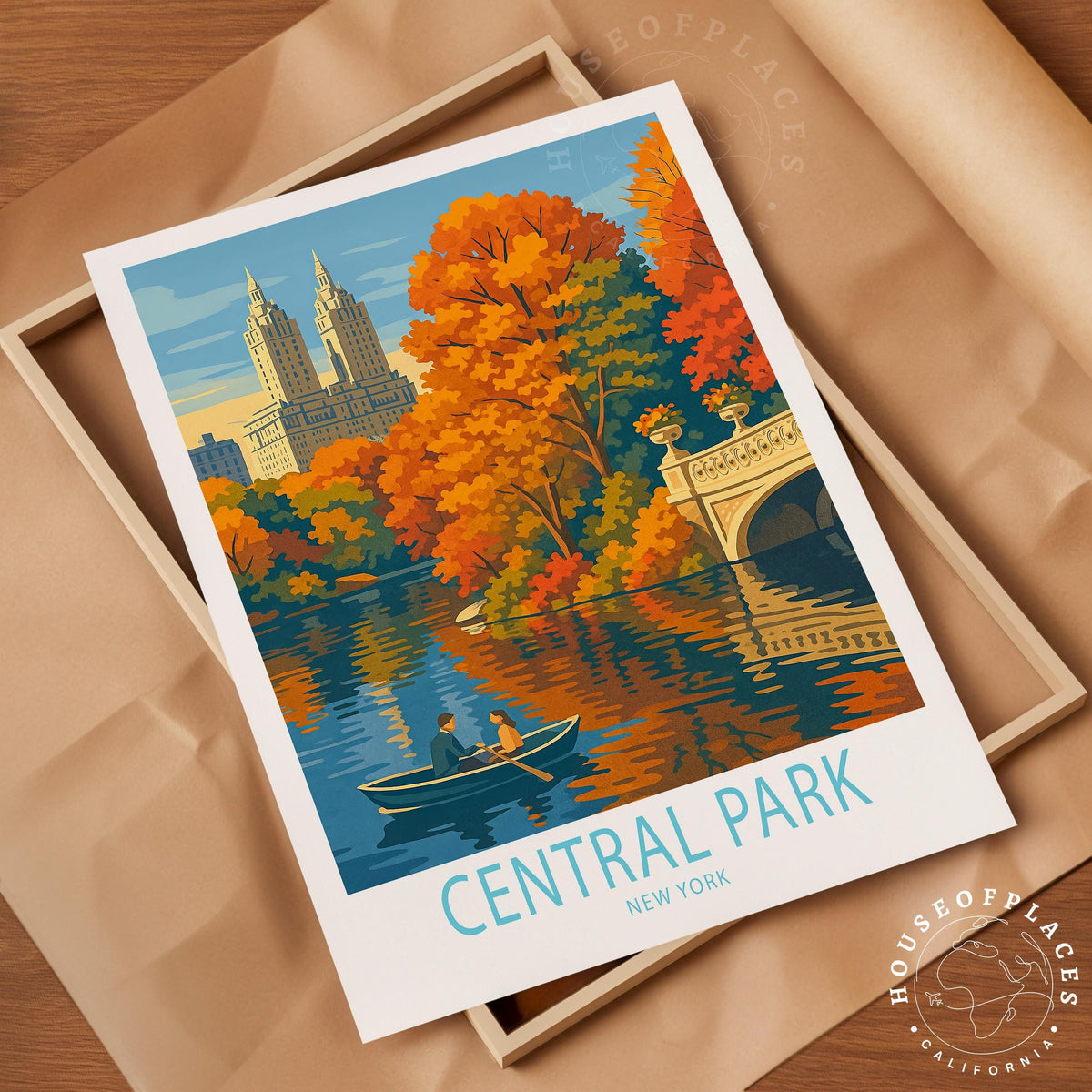 Central Park NYC travel poster – view 10