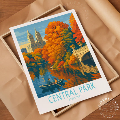 Central Park NYC travel poster – view 10