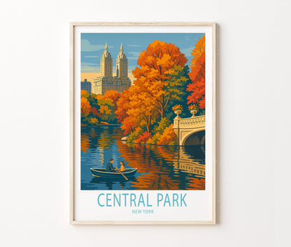 Central Park NYC travel poster – view 2