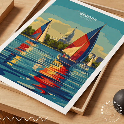 Madison travel poster – view 4