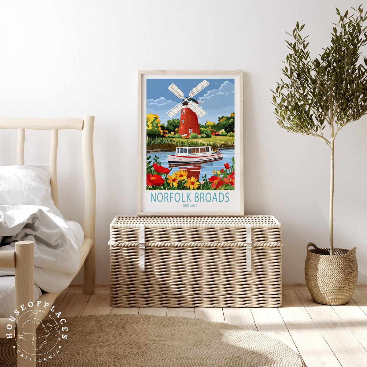Norfolk Broads travel poster – view 3