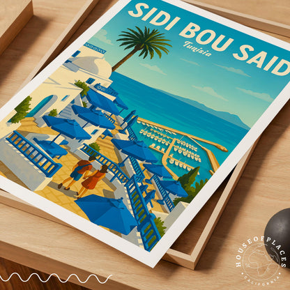 Sidi Bou Said travel poster – view 4