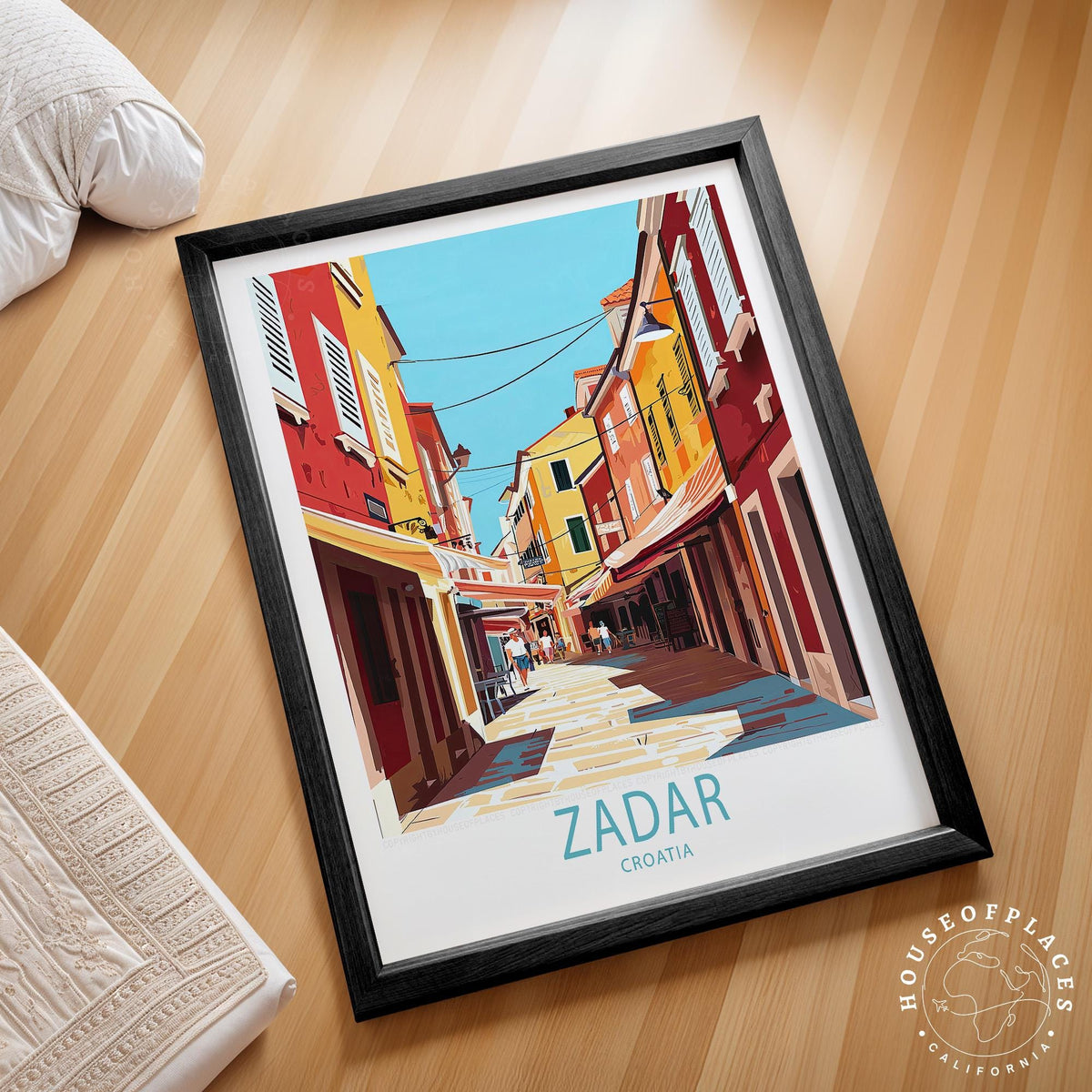 Zadar travel poster – view 2
