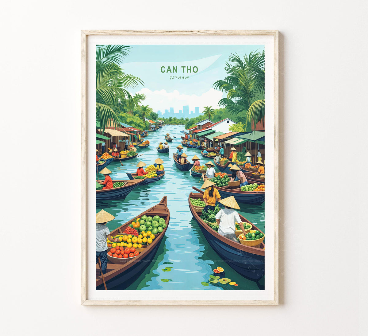 Can Tho travel poster – view 2