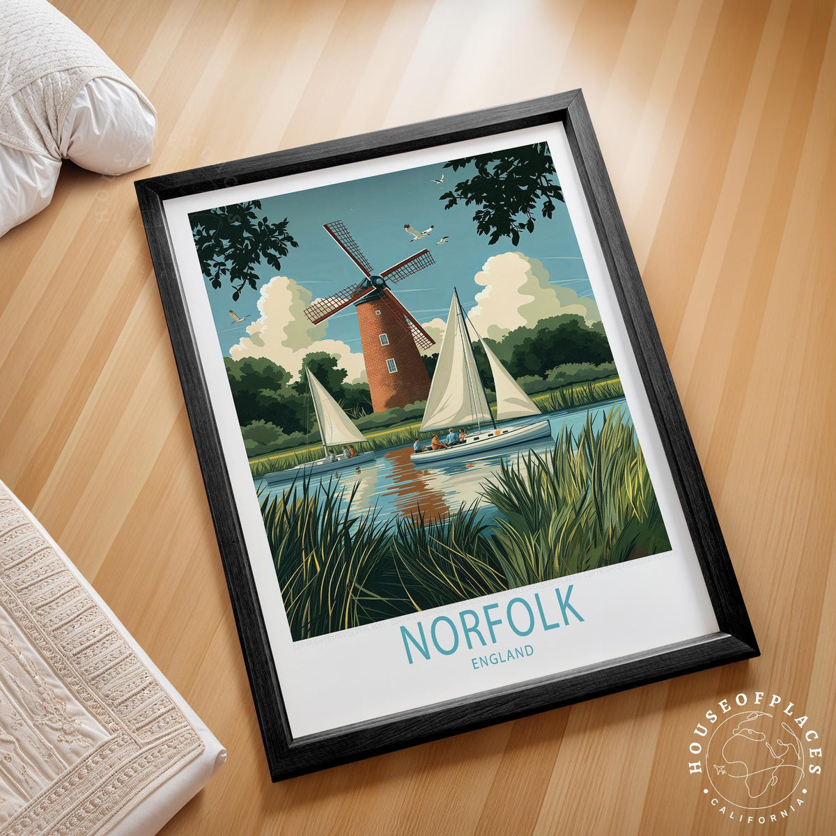 Norfolk travel poster – view 2