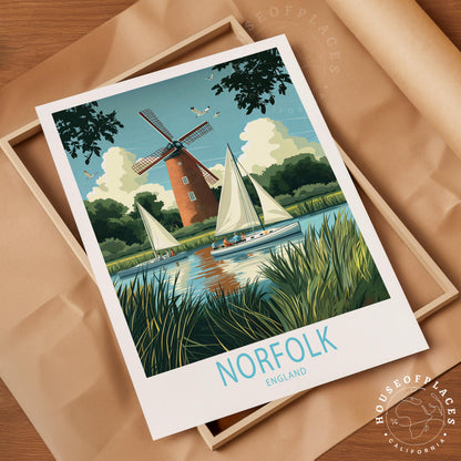 Norfolk travel poster – view 10