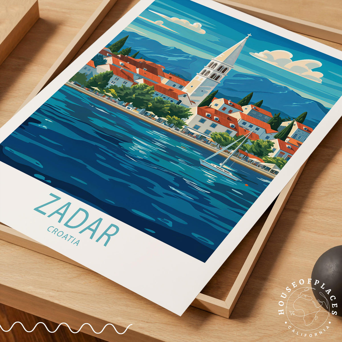 Zadar travel poster – view 4