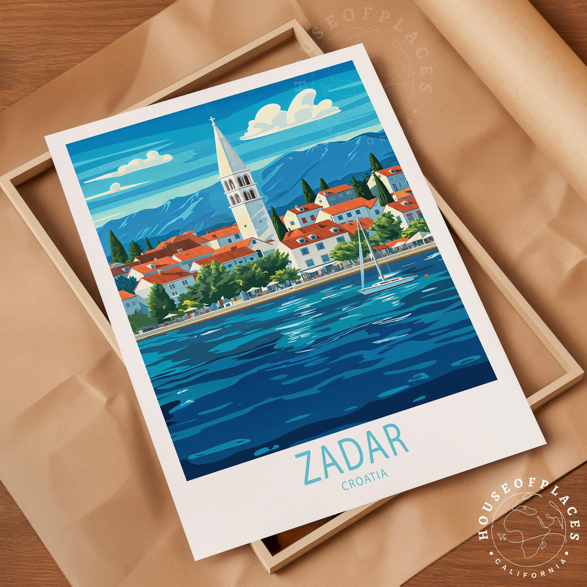Zadar travel poster – view 10