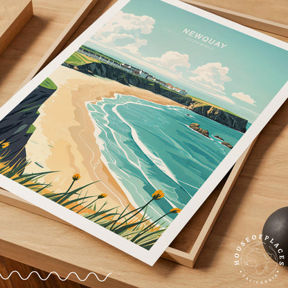 Newquay travel poster – view 4