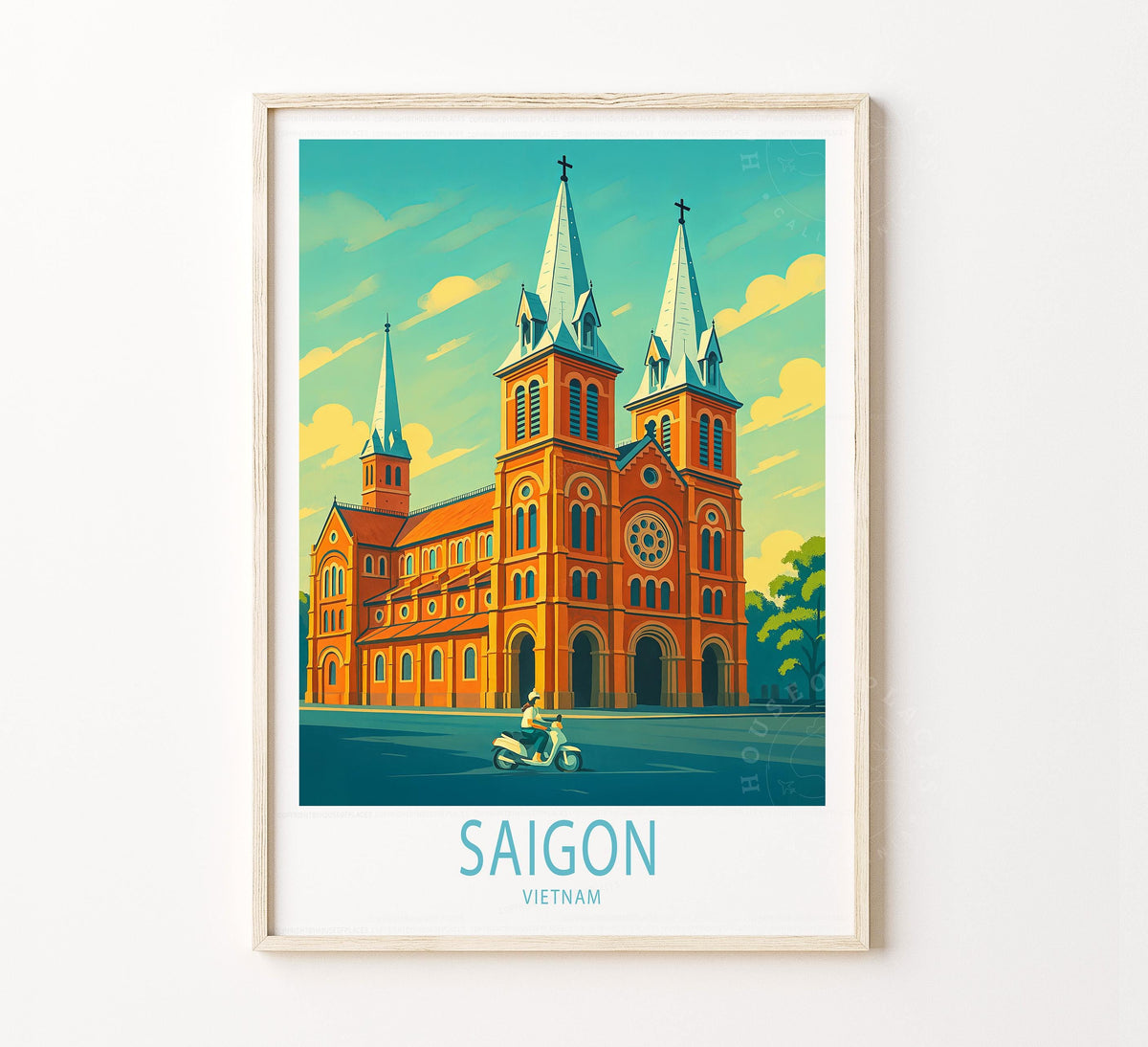 Saigon travel poster – view 2